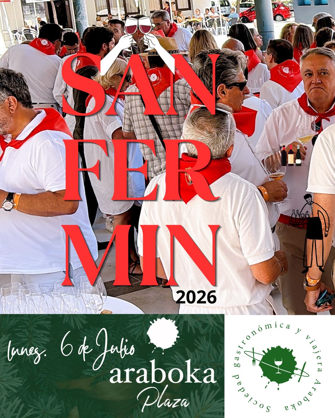 San Fermín en la Sociedad Gastronómica araboka